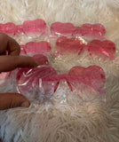 Pack of 6 pink heart sunglasses