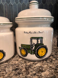 Set of 3 John Deere Canisters