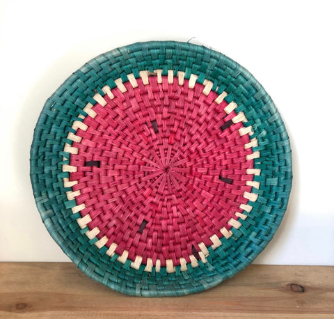 Vintage Woven Watermelon Basket