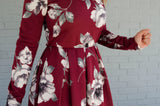 BLOSSOM FLORAL MIDI DRESS